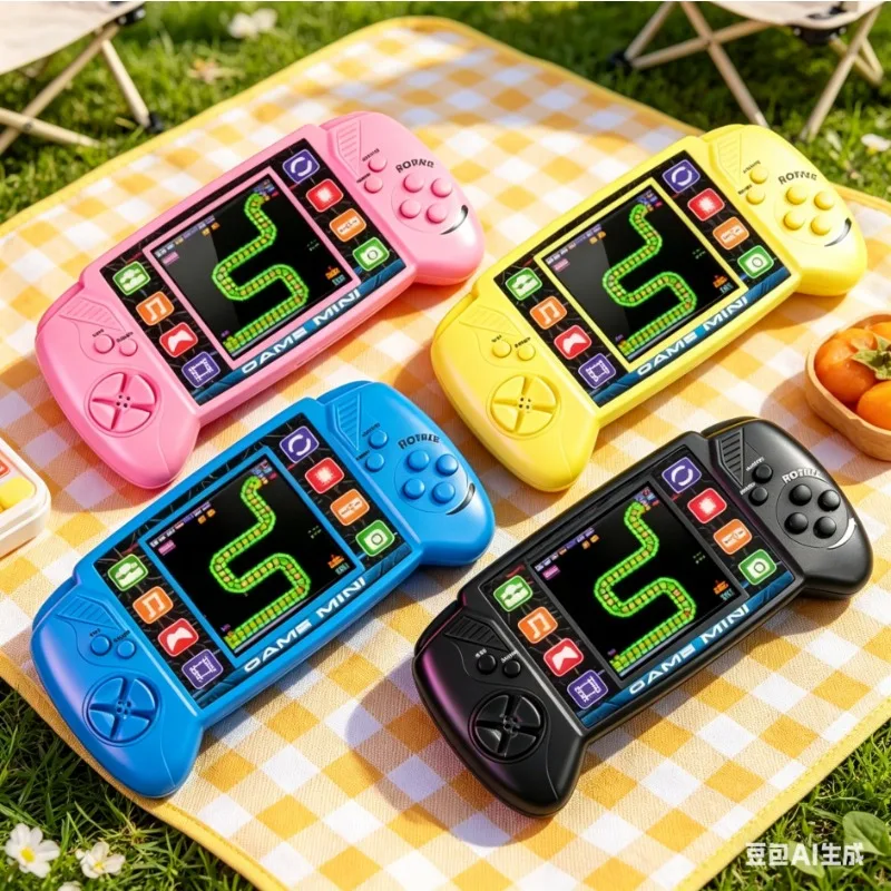 

Portable Mini Handheld Game Console Brick Game Retro Nostalgic Educational Toy Pocket 4 Colors Classic Kids Gift