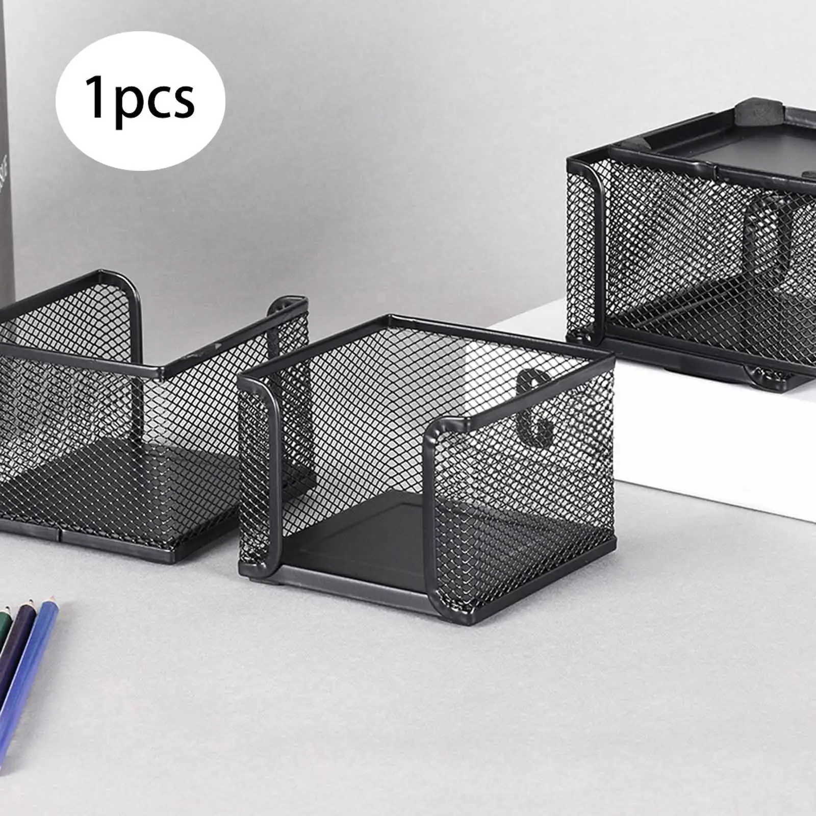 Mesh Memo Holder Business Card Holder Multifunction Office Home Desk Organizer for Business Negotiations Office Meetings