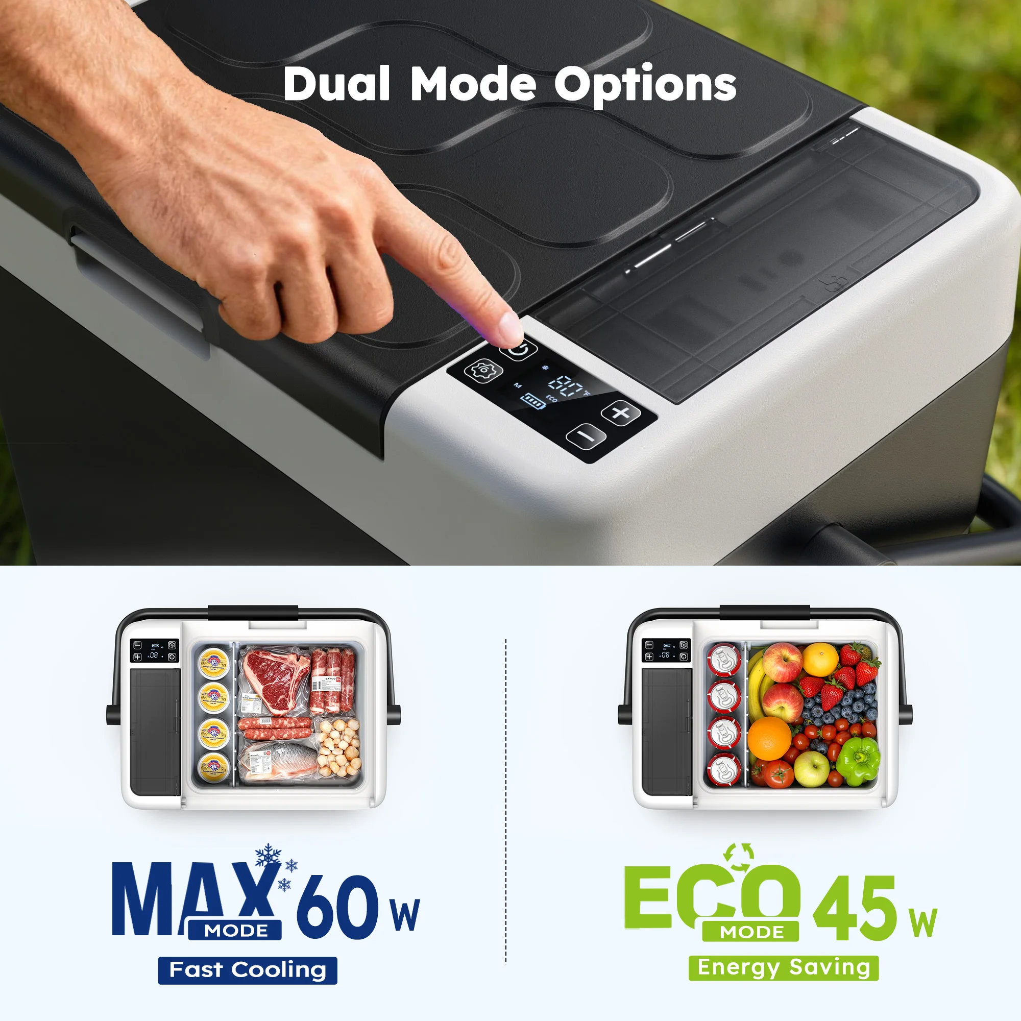 Euhomy Wholesale Price 12v 24v Portable Car Fridge Freezers for Boat Truck Outdoor Camping 12 Volt Fridge Freezer Refrigerator