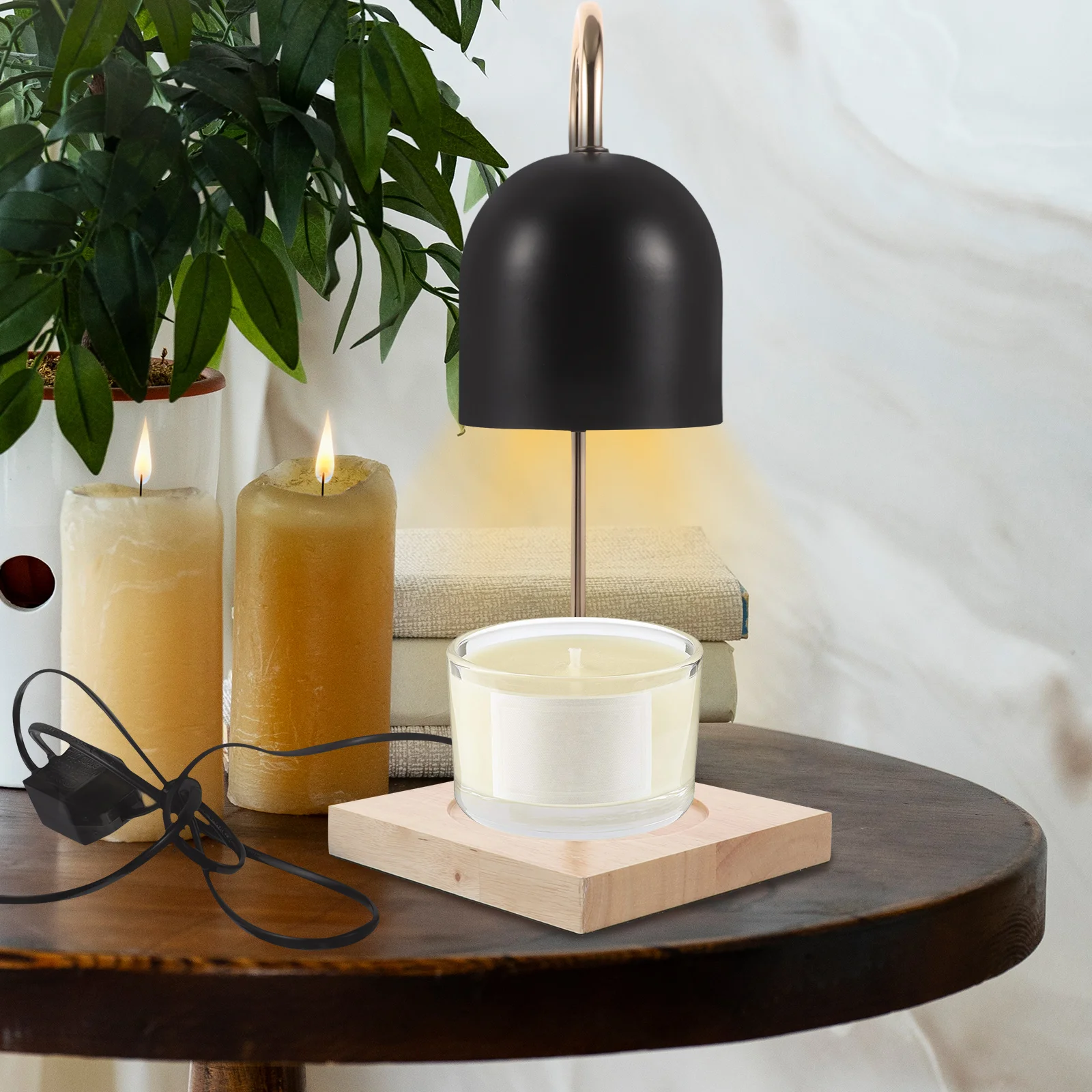 

Flameless Wax Lamp Timer Aromatherapy Diffuser Home Decor Bedroom Square Base Square Base Aroma Lamp Wax Warmer
