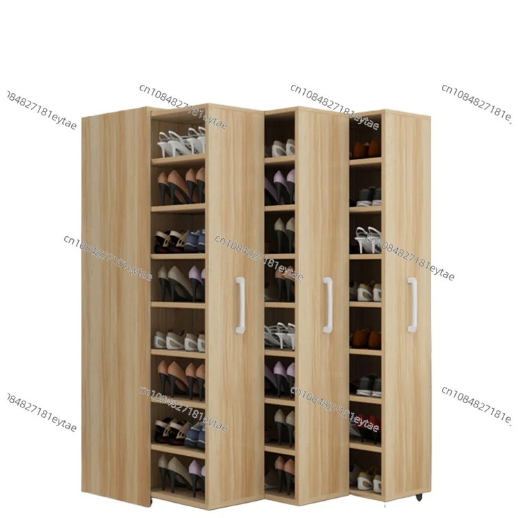 Dustproof Large Capacity Side Pull Shoe Cabinet with Storage Drawer for Home Entry