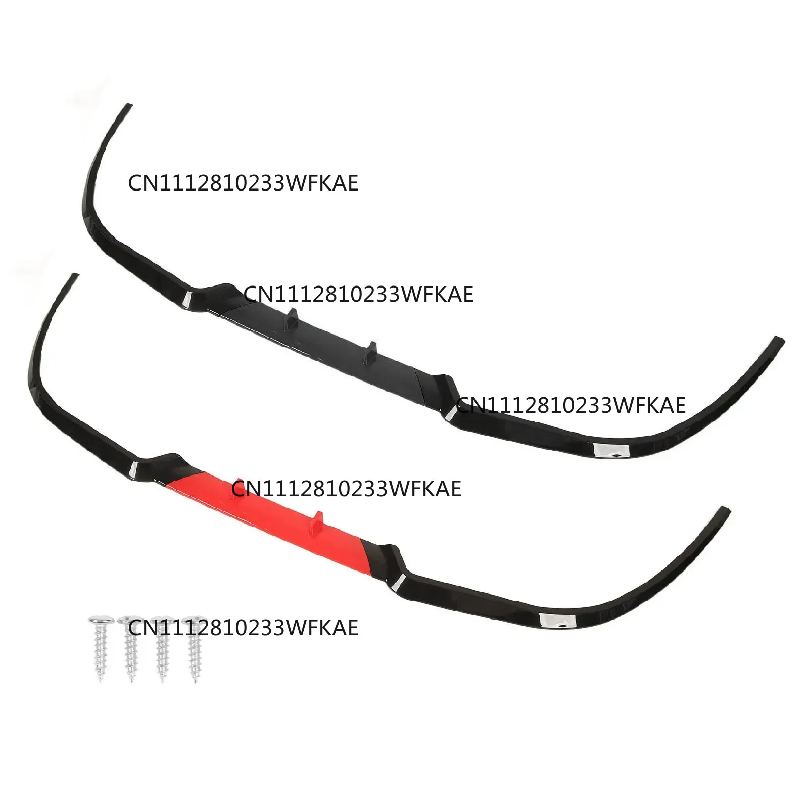 Front Bumper Lip Impact Resistant Front Bumper Lip Separator 114cm Replacement for Seat Leon for Accord for Civic for Corolla
