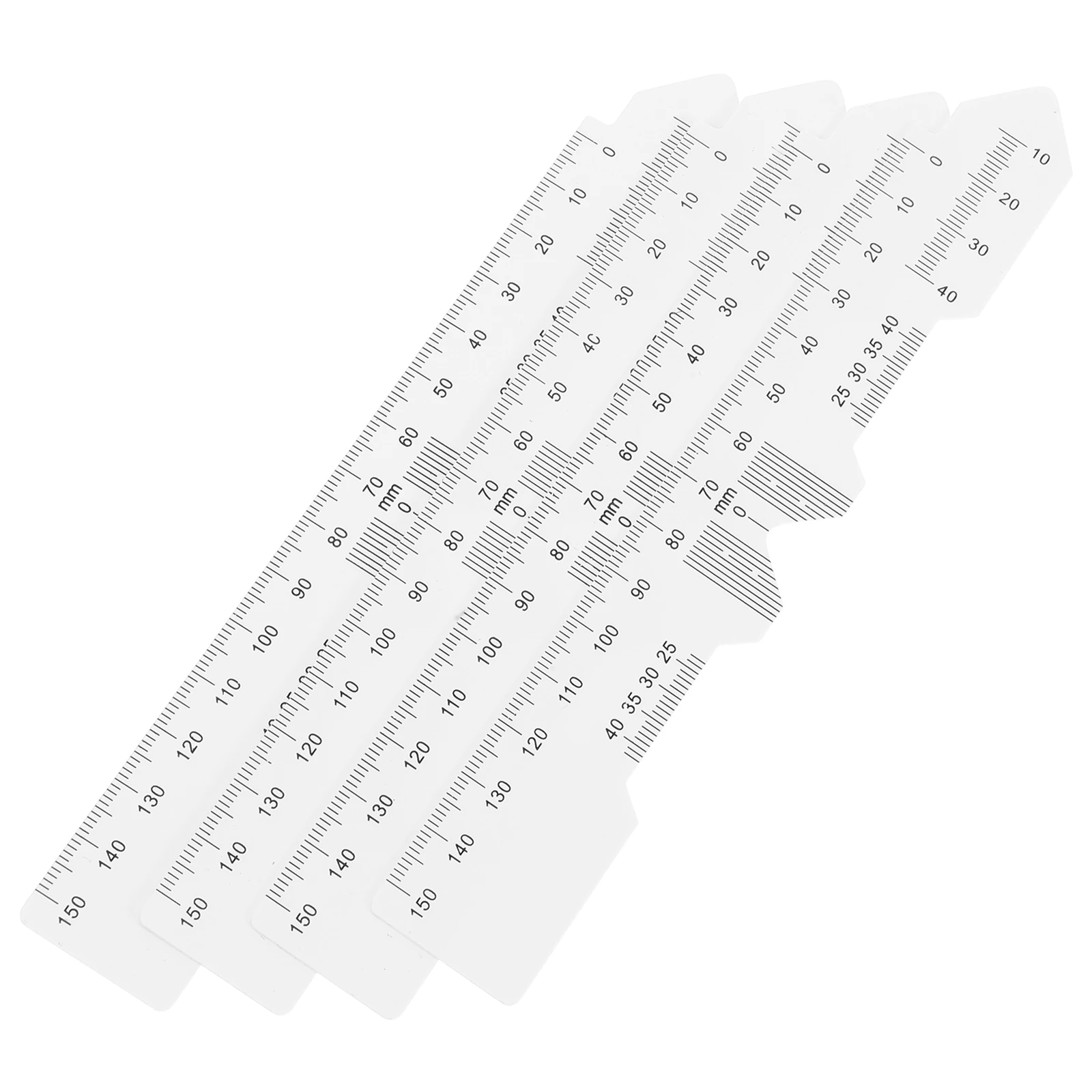 

4pcs PVC Optical Pupillometer Interpupillary Distance Ruler Multifunction Precision Pupil Measurement Tool for for Optometrist