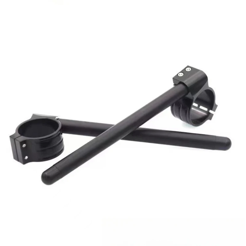 Motorcycle Handlebars Handle Bar Cafe Racer Clip On Ons Fork 31 32 33 35 36 37 38 39 40 41 43 45 47 48 50 51MM Rised Riser Clamp