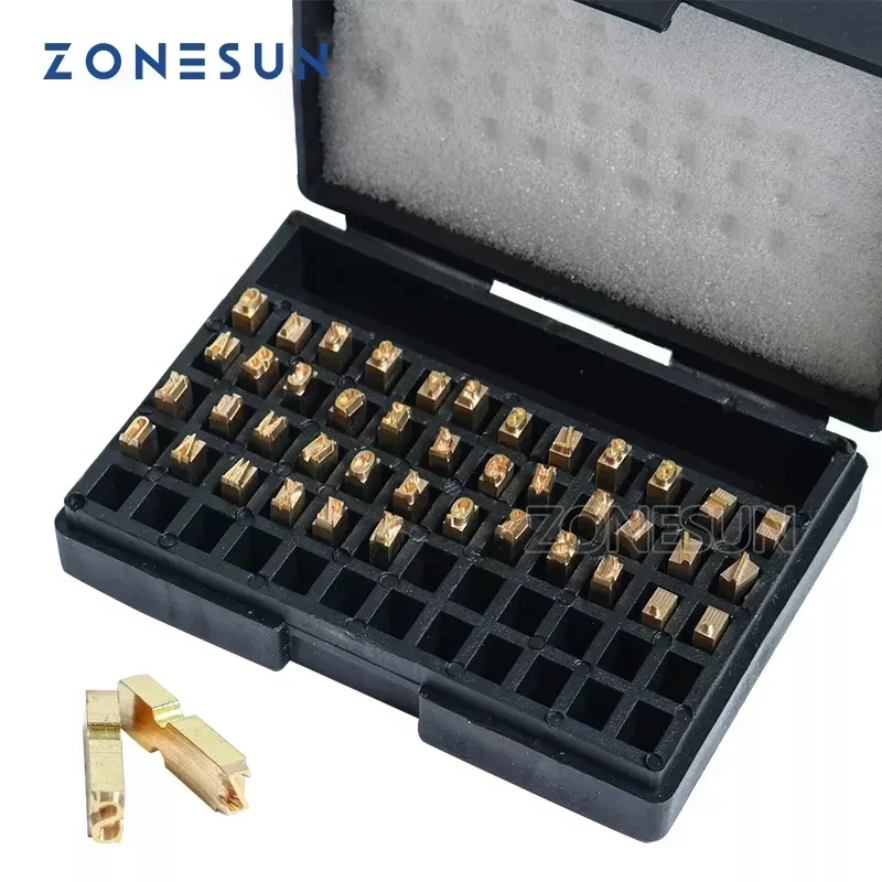 ZONESUN A-Z 0-9 Code Ribbon Date Printing Machine Character Letter Number Hot Letter