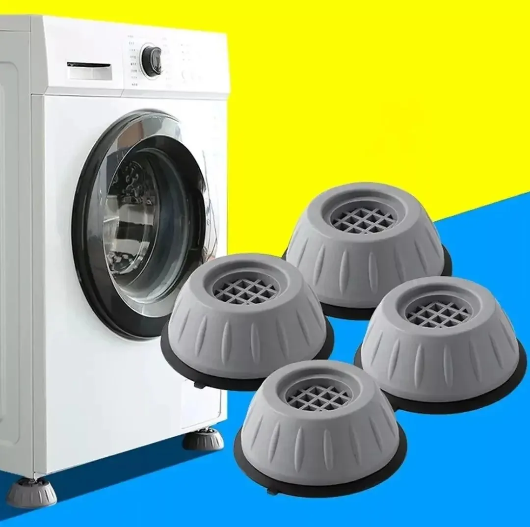 4-Pack Anti-Vibration Rubber Foot Pads Non-Slip Stoppers for Washing Machines Noise Reduction Home Improvement Part
