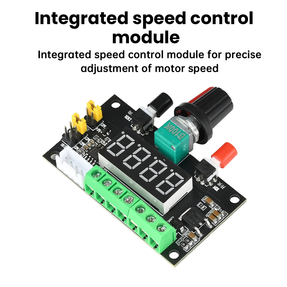 Stepper Motor Controller 12V 24V with PWM Pulse Signal Generator Reversible Rotation & Speed Control for Automation