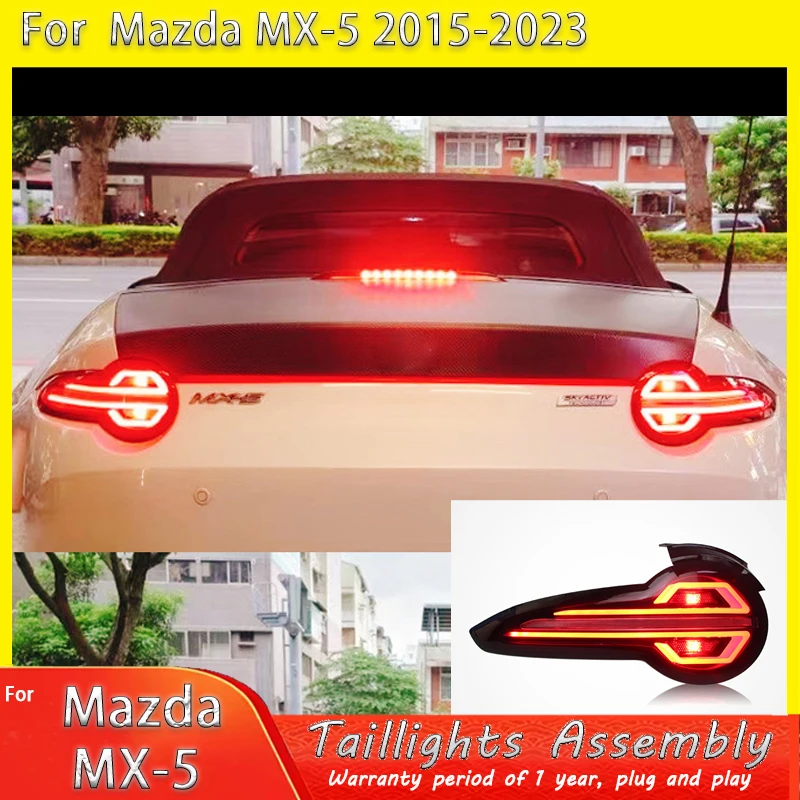 

Автомобильные фары для Mazda MX-5 светодиодный задний фонарь 2015-2023/2005-2015 MX5 задний стоп-сигнал стоп-сигнал DRL задний ход автомобильные аксессуары
