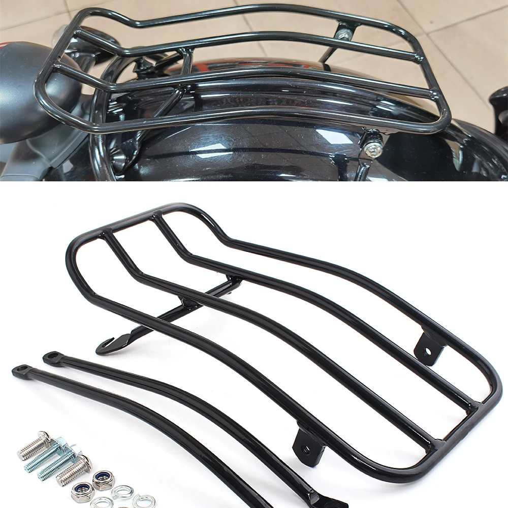 

1x Motorcycle Luggage Rack Steel Rear Carrier Top Rack Accessory With Tool For Triumph Bonneville Bobber /Bobber black 2017-2020