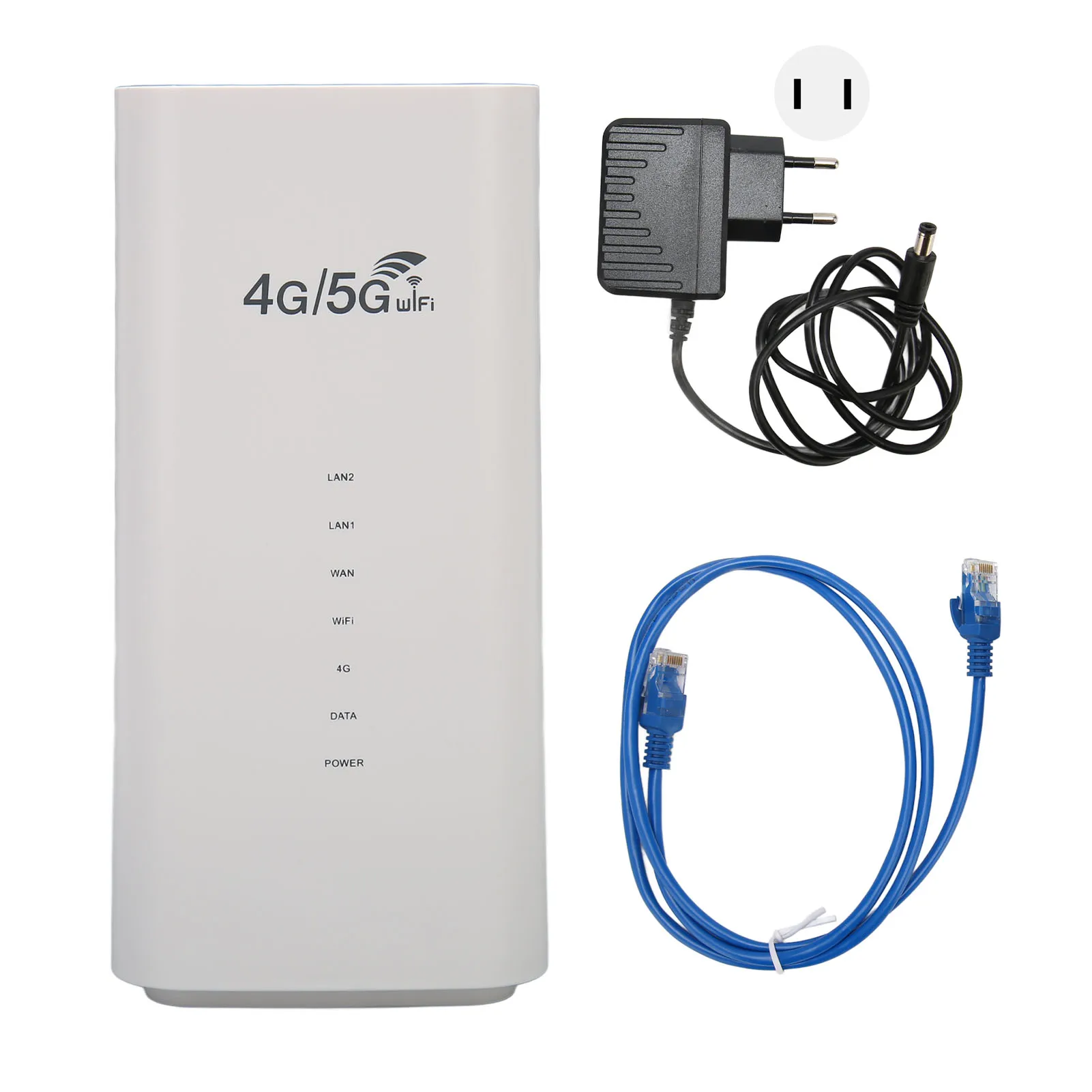 

Professional High Speed 4G LTE Router with SIM Card Slot 4 Antenna Up to 32 Users Wireless WiFi CPE WiFi Router for Office White