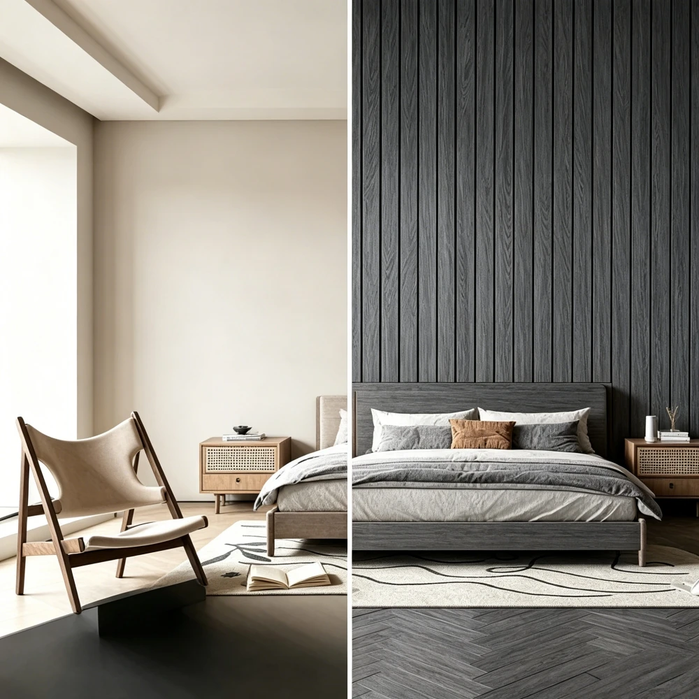 10pcs 30X30cm PVC Wood Grain Wall Stickers, Self-Adhesive Peel and Stick Wall Tiles, Removable Striped Faux Wood Wall Panels