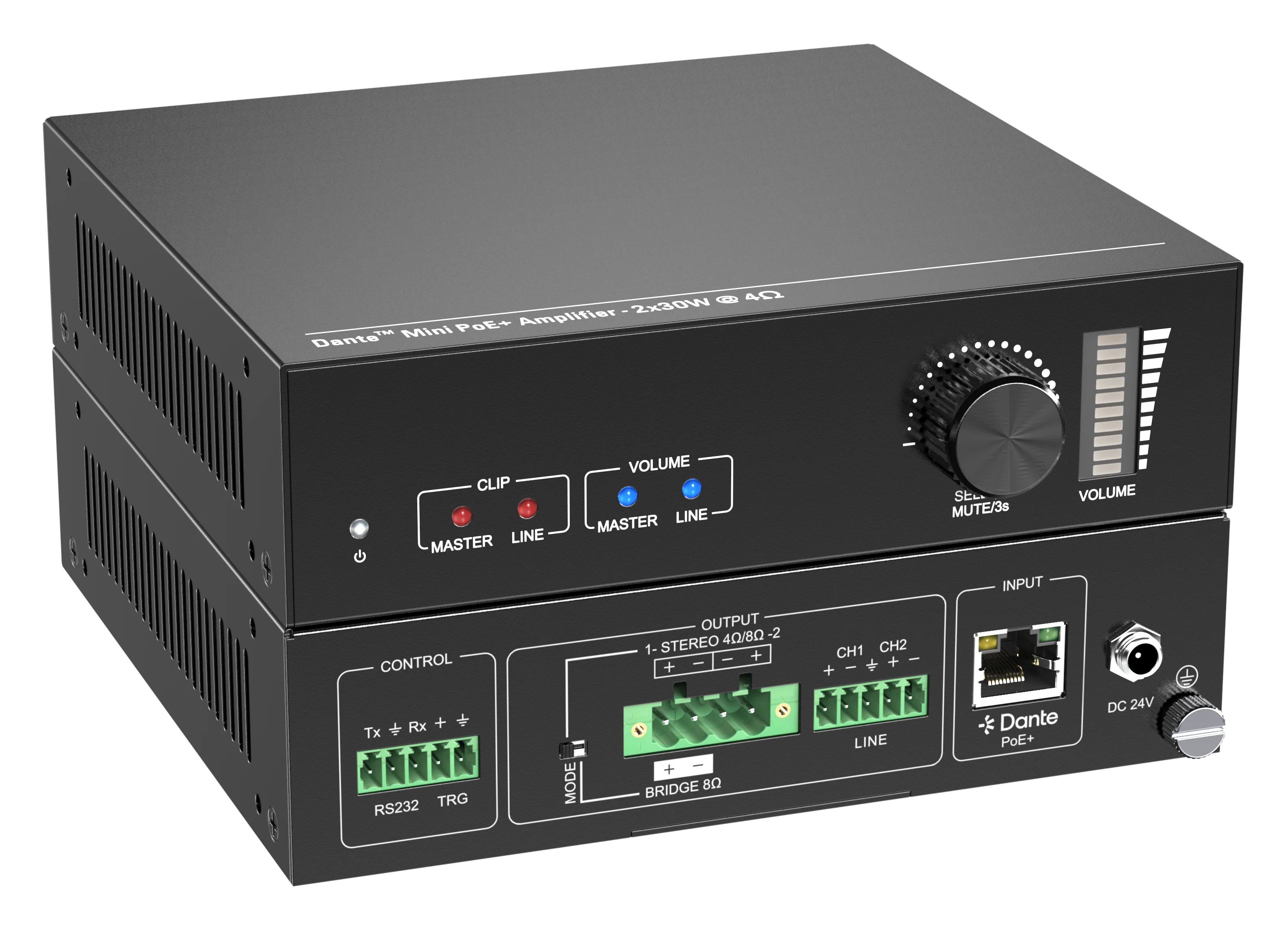 Dante 2-channel Mini Power Amplifier for Auto Car Home Power Amplifier Stereo Sound Mode USB/MP3/FM/DVD/SD