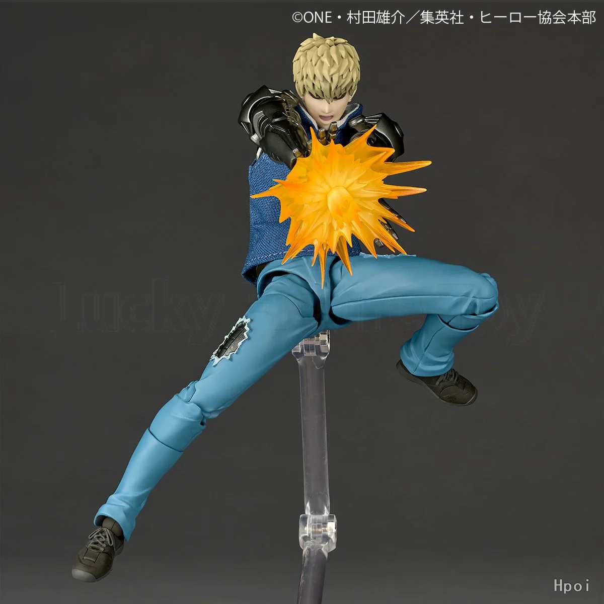 【متوفر】KAIYODO Revoltech مذهلة YAMAGUCHI One-Punch Man Genos Action Figures Collection نموذج هدية مزخرفة
