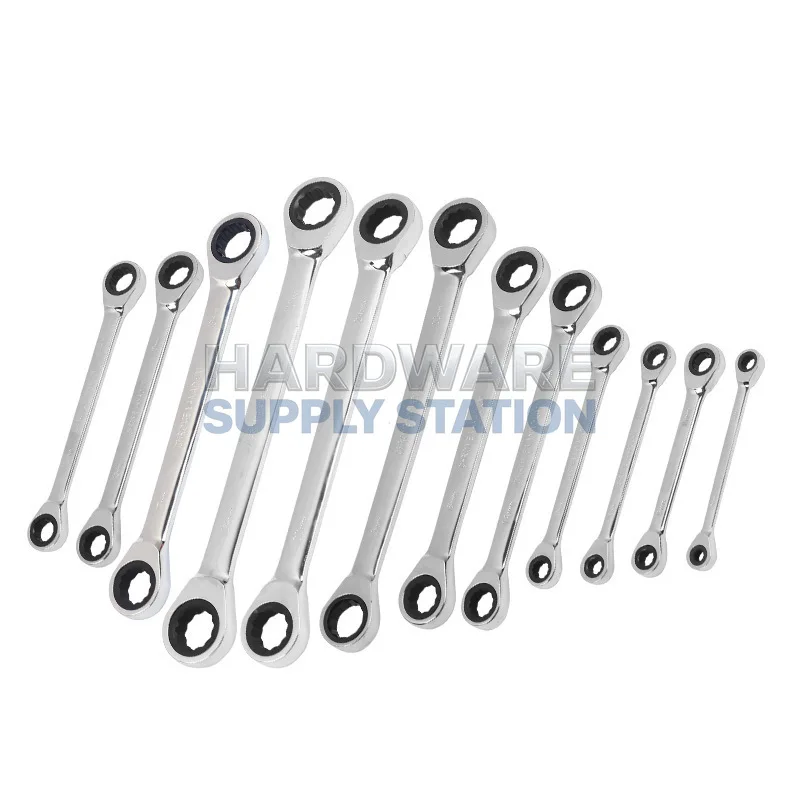 

Plum Open Ratchet Wrench, Wholesale Chrome Vanadium Steel, Mirror Quick, Dual Use Double Head Tool