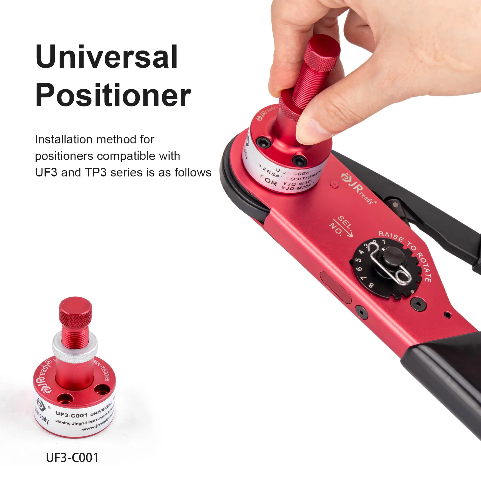 JRready YJQ M309 Mid-Current Range Adjustable Crimp Tool 8-18AWG (8.37-0.8107mm²)Heavy Duty Crimpers Hand Terminal Crimping Tool