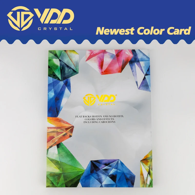 VDD 2025 Newest Color Chart Card AAAAA Crystal Rhinestone High Quality Hot Fix/Non Hotfix Stone For Compare Choose Various Color