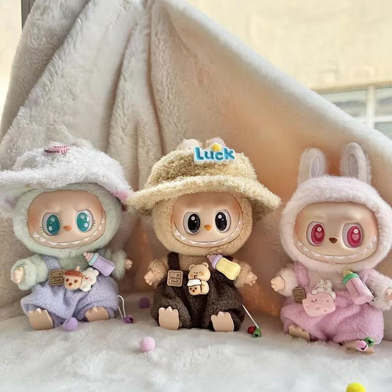 Para colgantes de ropa Labubu, pantalones portabebés Labubu Sitting Party