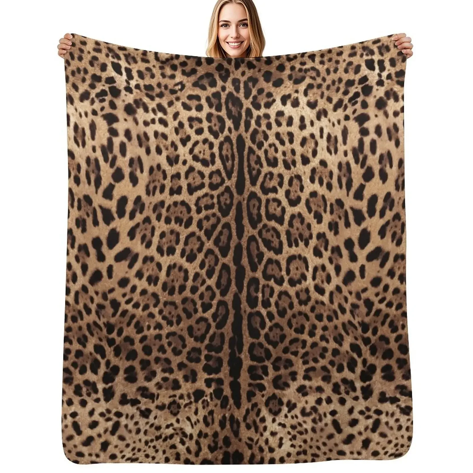 

Leopard Print Skin Throw Blanket Blankets Sofas Of Decoration Winter beds bed plaid Blanket