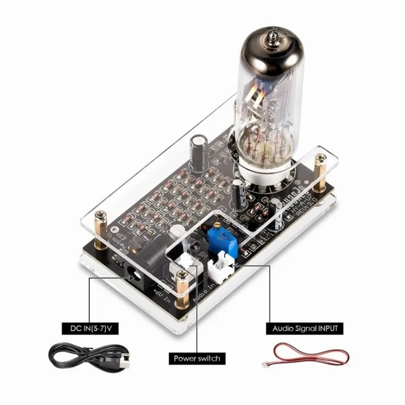 Low voltage EM80/EM81/EM84/6E1/6E2 tube cat eye tube driver board audio level indicator UV meter