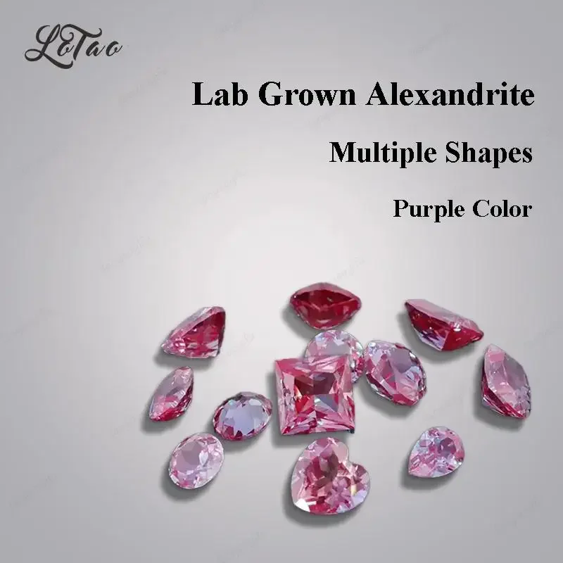 

ABCLab Grown Alexandrite Colorful Pear Shape Loose Gemstone with AGL Certificate for Earrings Ring Jewelry Making