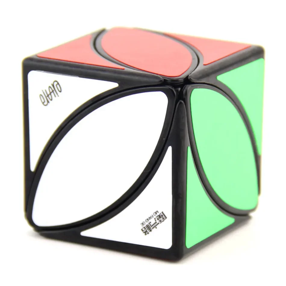 [Picube] QiYi Ivy Cube Maple สีดำสีขาว Cubo Magico ความเร็ว Cube Twist ปริศนา Maple Leaf Shape Speed Cube ปริศนา Skewb หมุน