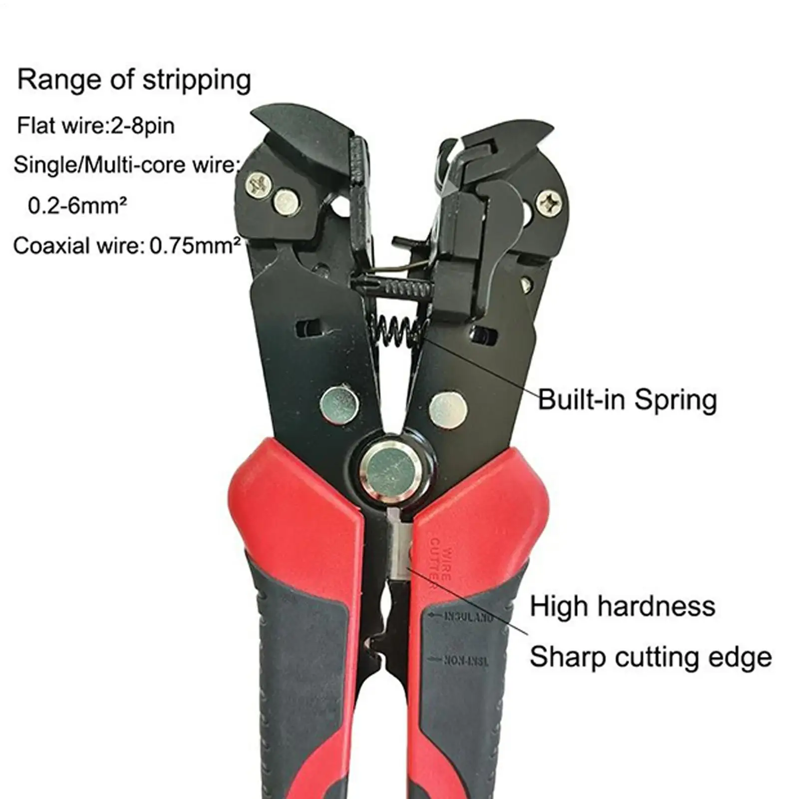 

Electric Wire Stripper Self-Regulating Multi-function Wire Stripper Cutter Tool For Electrical Cutting Splitting Crimping