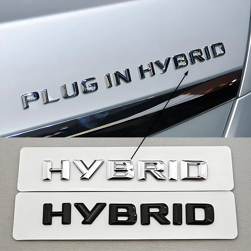 

3D ABS Car Styling Logo HYBRID Badge Rear Trunk Emblem Side Fender Sticker For Mercedes Benz C E GLE GLC Class Auto Accessories