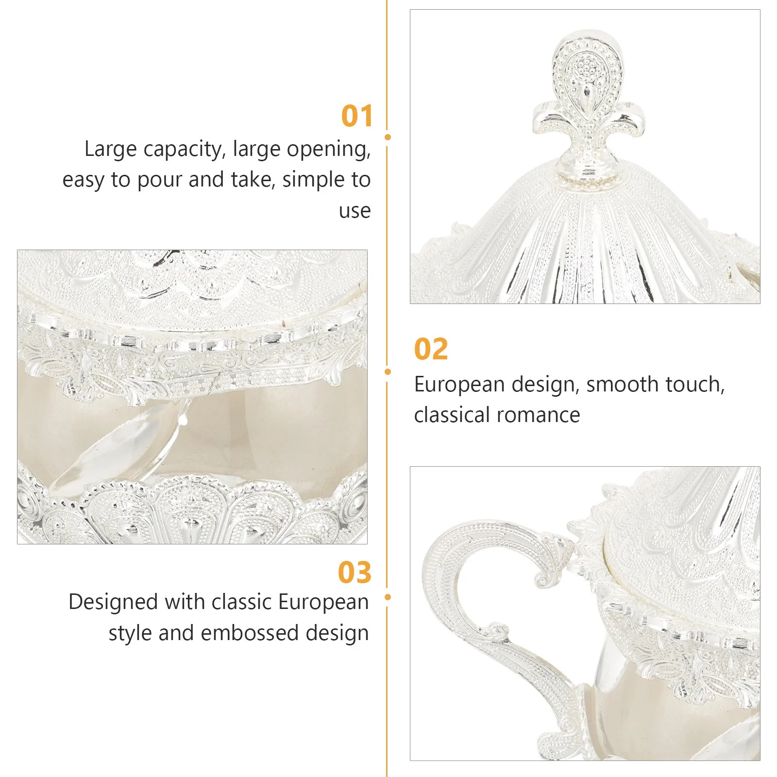 

Декоративная банка для сахара, контейнер для приправ в европейском стиле, большая емкость, легкое наливание, кухонная коробка для приправ, многоцелевой контейнер для специй