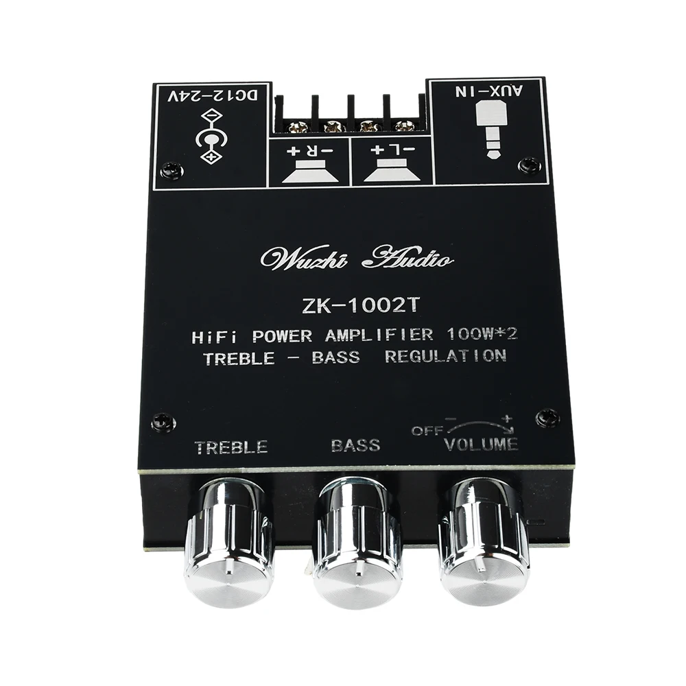 ZK-1002T Bluetooth 5.0 HIFI 2.0-Kanal Audio-Stereo-Verstärkerplatine 2*100W Modul TREBLE Bass-Note-Tuning-Verstärker – Detail 15