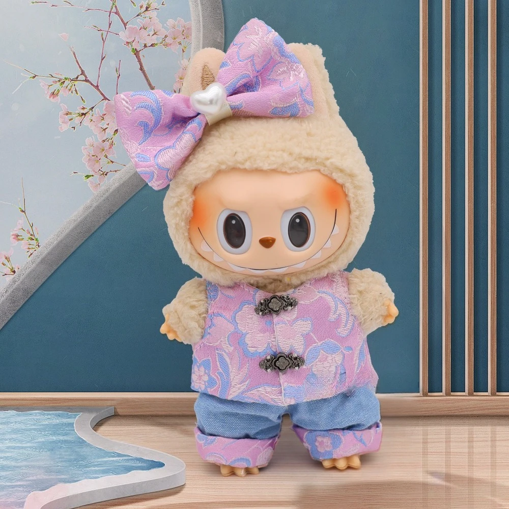 مجموعة جديدة من ثلاث قطع من الملابس المصنوعة من الساتان على الطراز الصيني الأكثر مبيعًا لابرادور بدون مجموعة استبدال الدمى