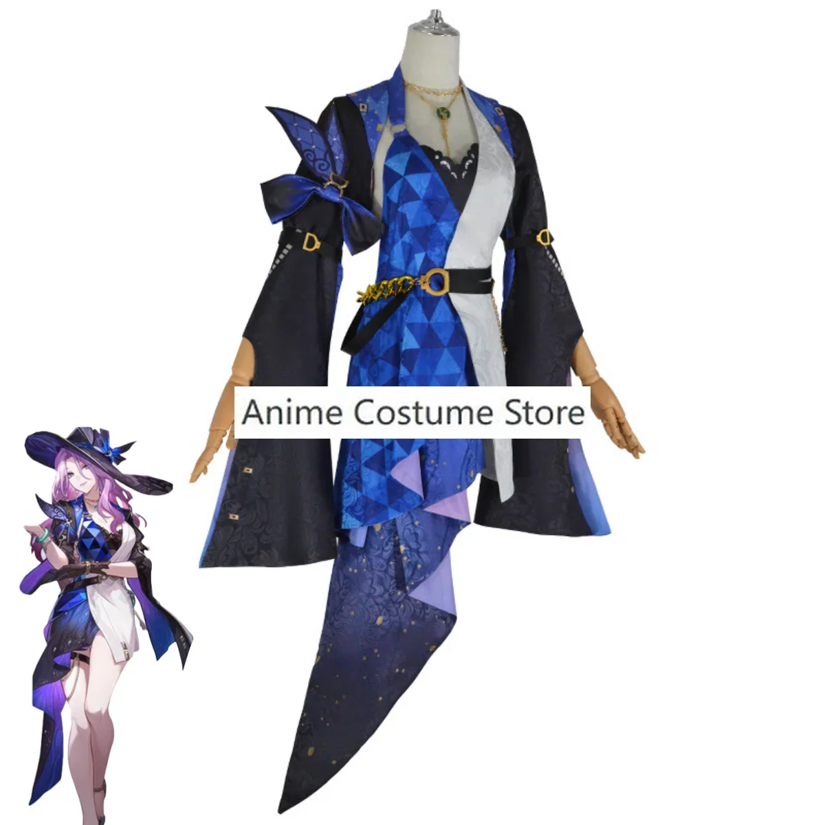 Honkai: Star Rail Diversized Cosplay Costume pour femme, Anime Game, Madam Diamond Aventurine, Party Hearts, fur s Wig, Halloween Wig