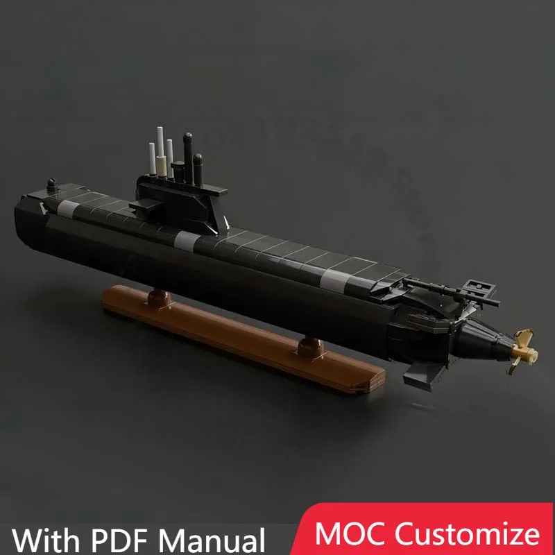 

720 PCS War series Collins-class submarine MOC Customize Modular Building Block Kids Design Creative DIY Boys Holiday Toy Gifts