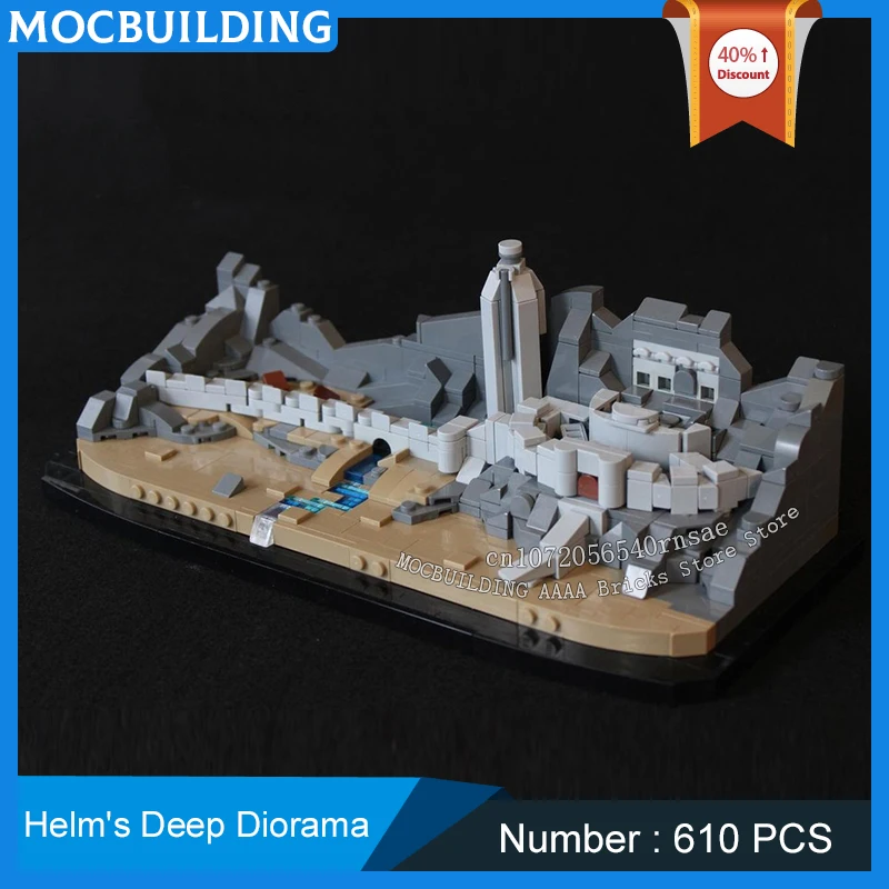 MOC Building Blocks Classic Rings Movie Series Scene Deep Diorama DIY Assemble Bricks Creative Toys Collection Display Gifts