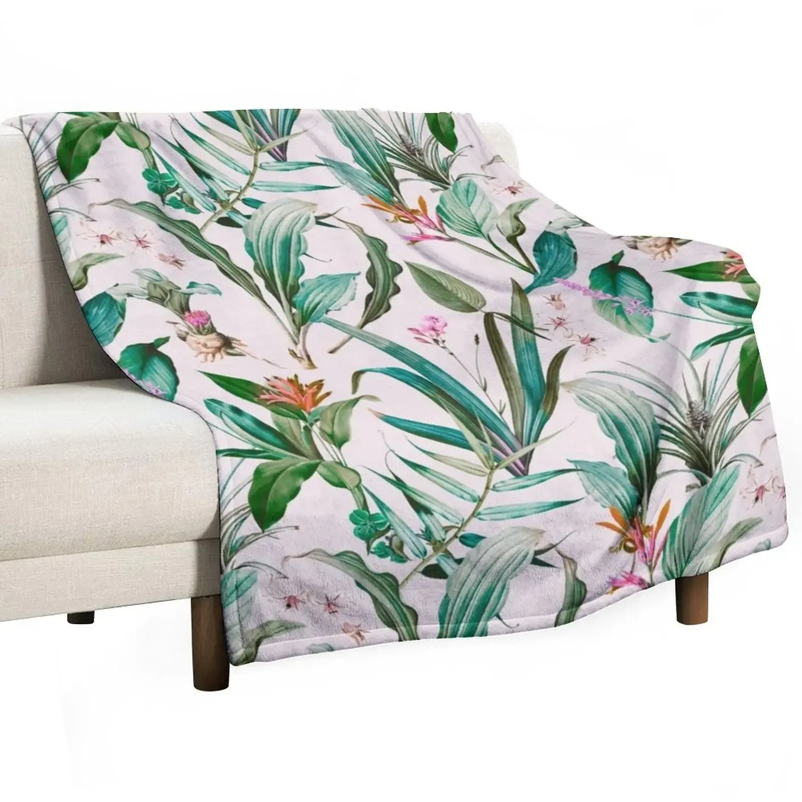 Wild Botanical Paradise 207 Throw Blanket Extra Large Throw manga halloween Retros Blankets