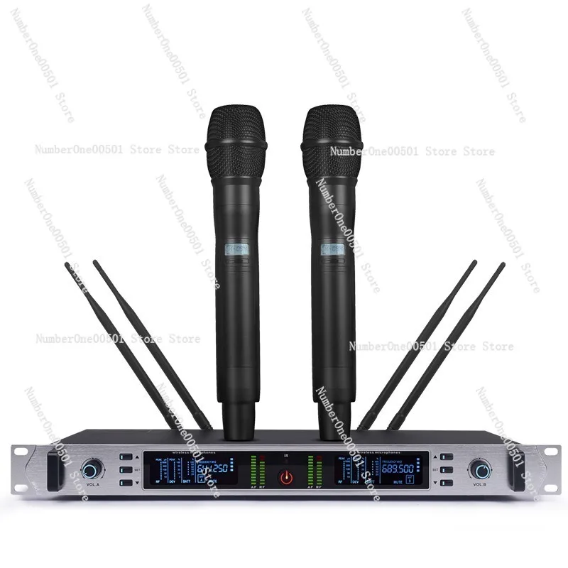 Wireless microphone one to two U-segment FM bar stage wedding ktv wireless microphone