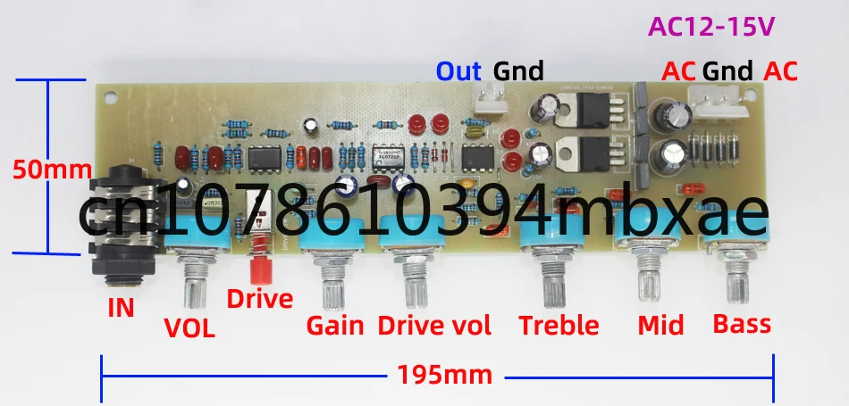 Diy Electric Guitar Amp Preamp Tuning Board Driver Overload Distortion Preamp Board