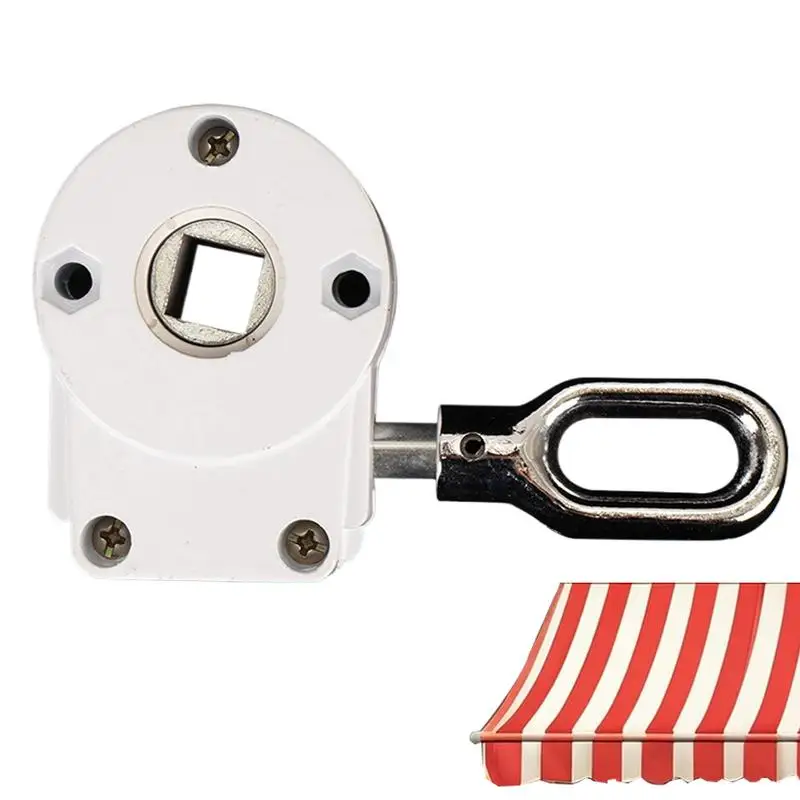 Outdoor Crank Gear Drive Awning Worm Gear Yard Lawn Balcony Patio Aluminum Alloy Awning Gearbox Canopy Accessories