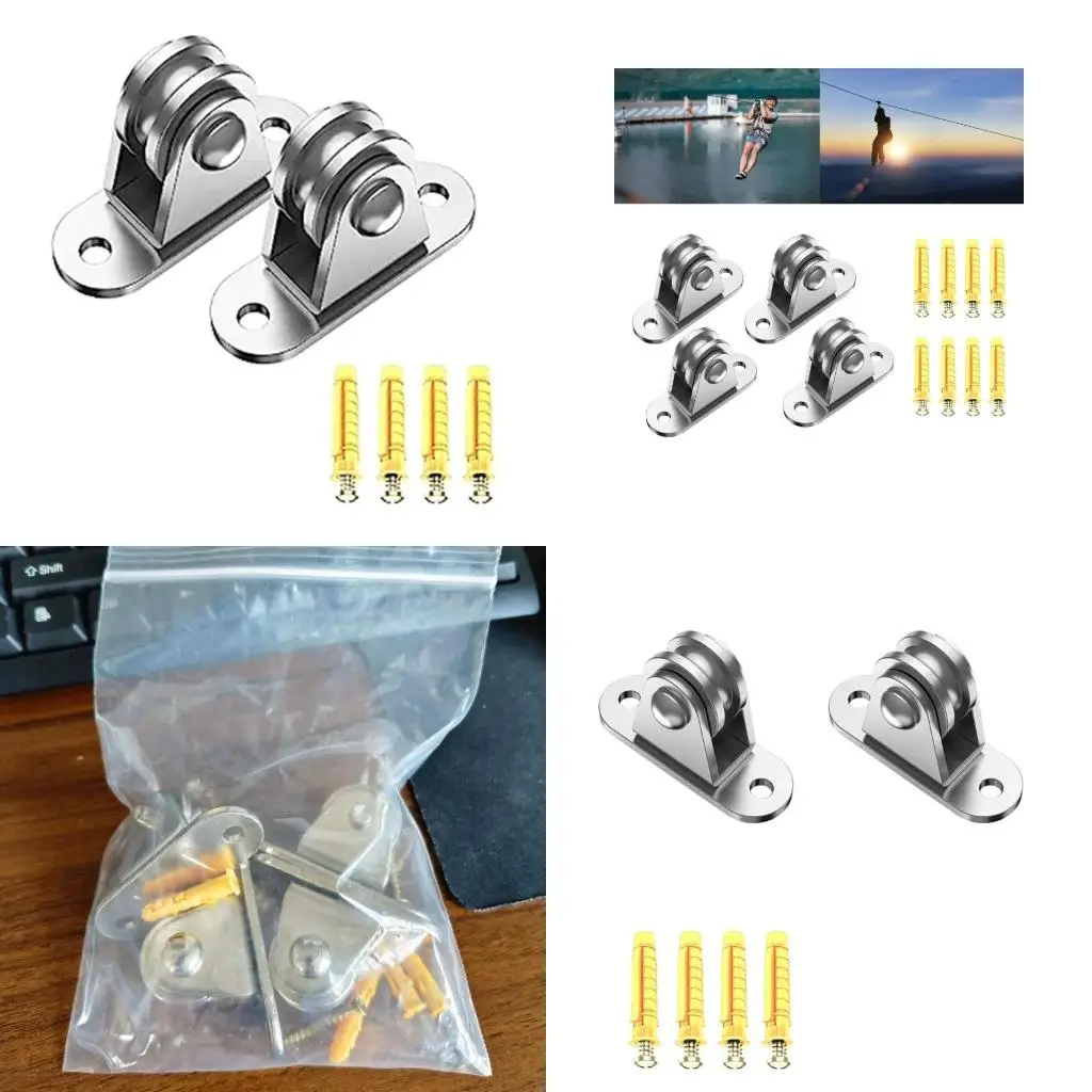 Khối ròng rọc nhỏ lặng Tường trần gắn bánh xe ròng rọc cho vật liệu dây chất lượng cao