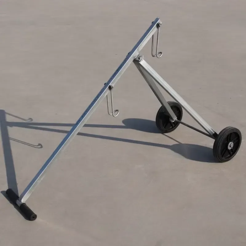 Heavy Duty Trolley With Crane System For Moving Buckets Pails And Containers Industrial Cart Lifter For Warehouse Logistics