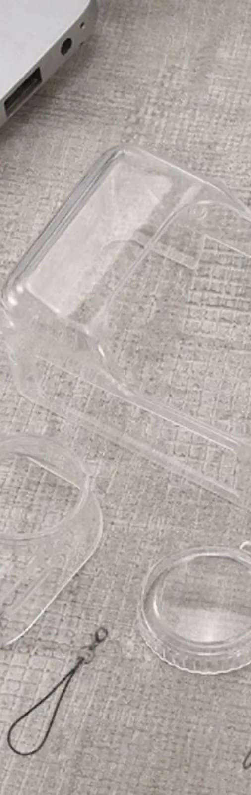 

For Insta360 Go Ultra TPU Protective Case With Lens Cap & Lanyard Transparent Body Cover Full Coverage Scratch-proof Cover