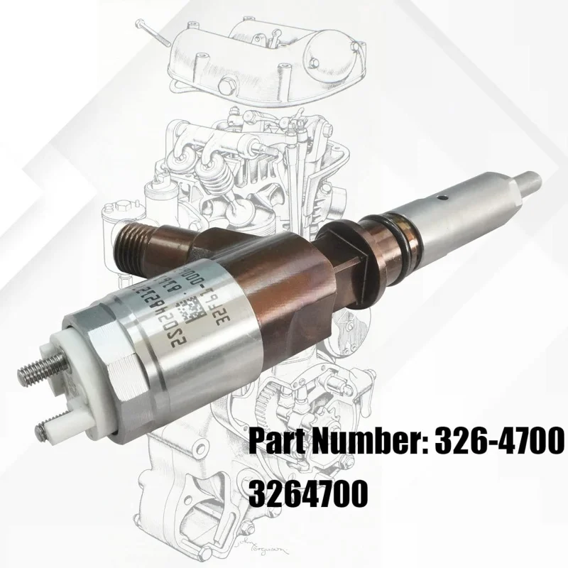 326-4700 10R-7675 Fuel Injector Diesel for Caterpillar C6 C6.4 Engine CAT 320D 321D 312D 313D 323D Excavator Parts 32F61-00062