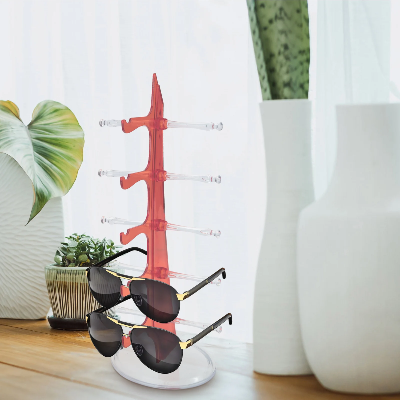 

Acrylic Glasses Display Stand Holder Eyewear Sunglasses Organizer Rack Storage Box Multi Tier Home Decor Accessories