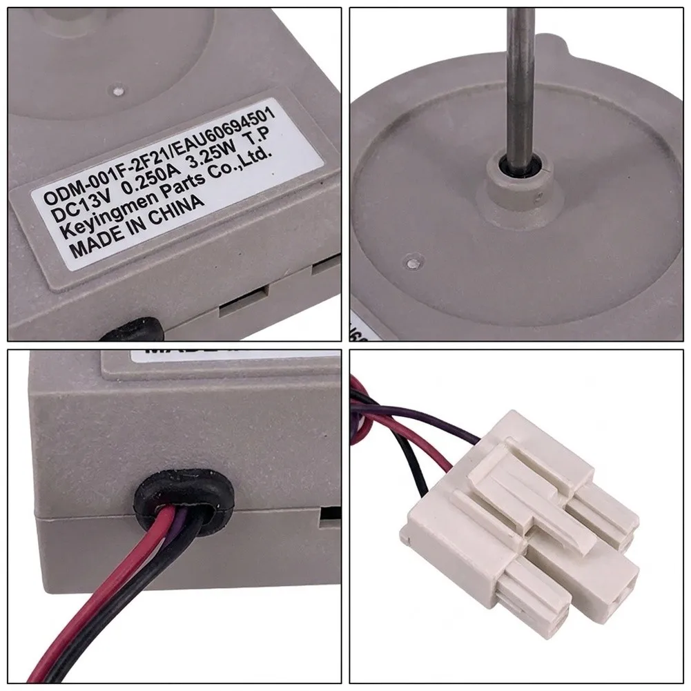 EAU60694501 Fan Motor for Refrigerator Cold Air Circulation Compatible with ODM-001F-2F21 10x8x5cm Easy Install