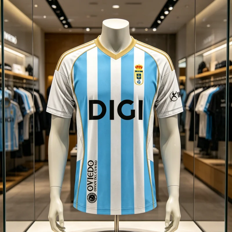 Nueva Camiseta de Visitante del Real Oviedo Centenario 2026, Unisex, Manga Corta, Verano, Secado Rápido, Transpirable, Moderna, para Partidos, Familia, Niños