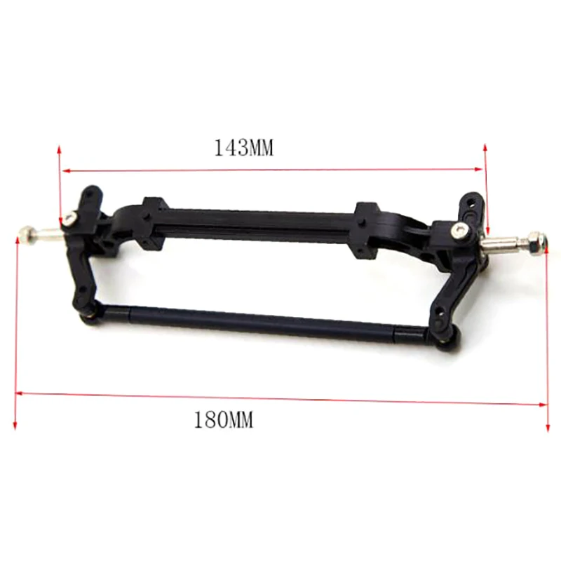 Metal Front Axle Steering Rod Link Pole for 1/14 Tamiya RC Tractor Truck Car