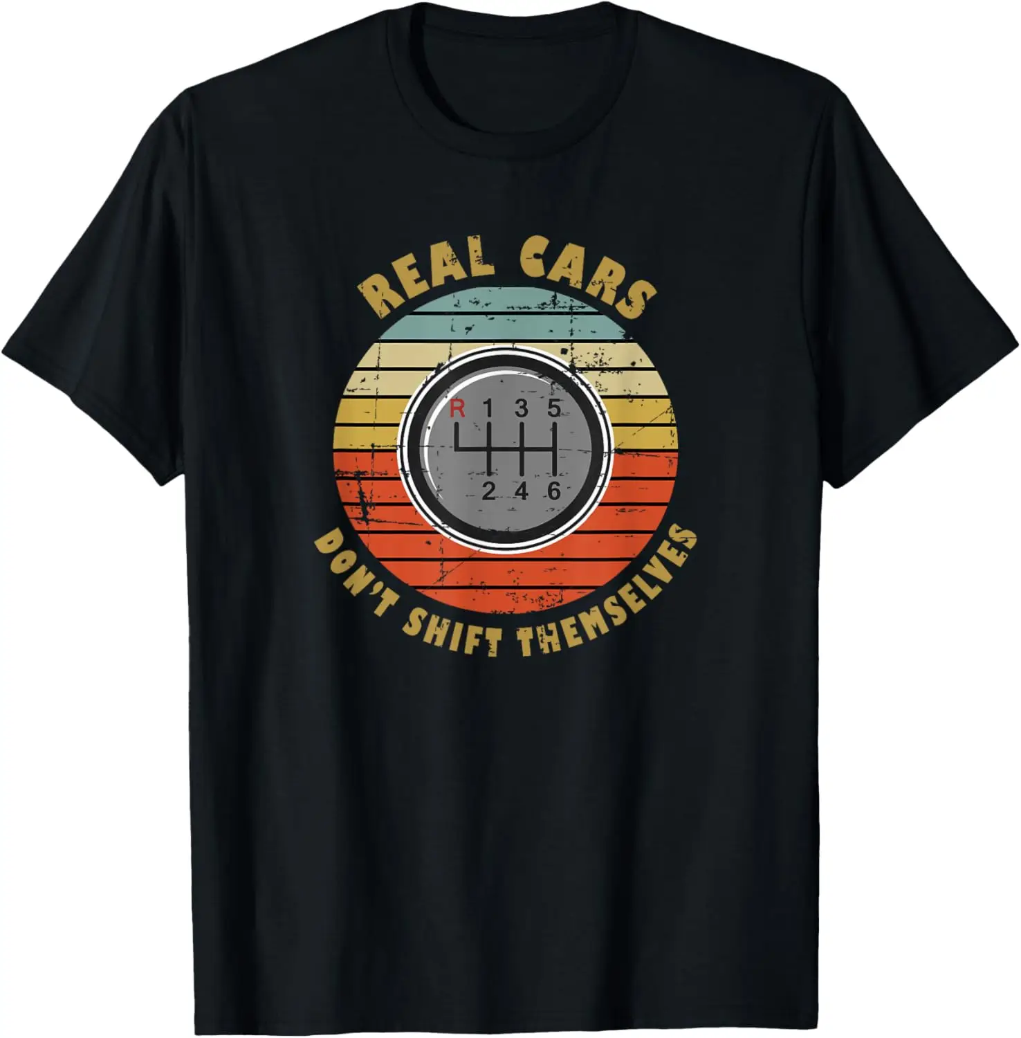 

Футболка Real Cars Don't Shift Themс механической передачей