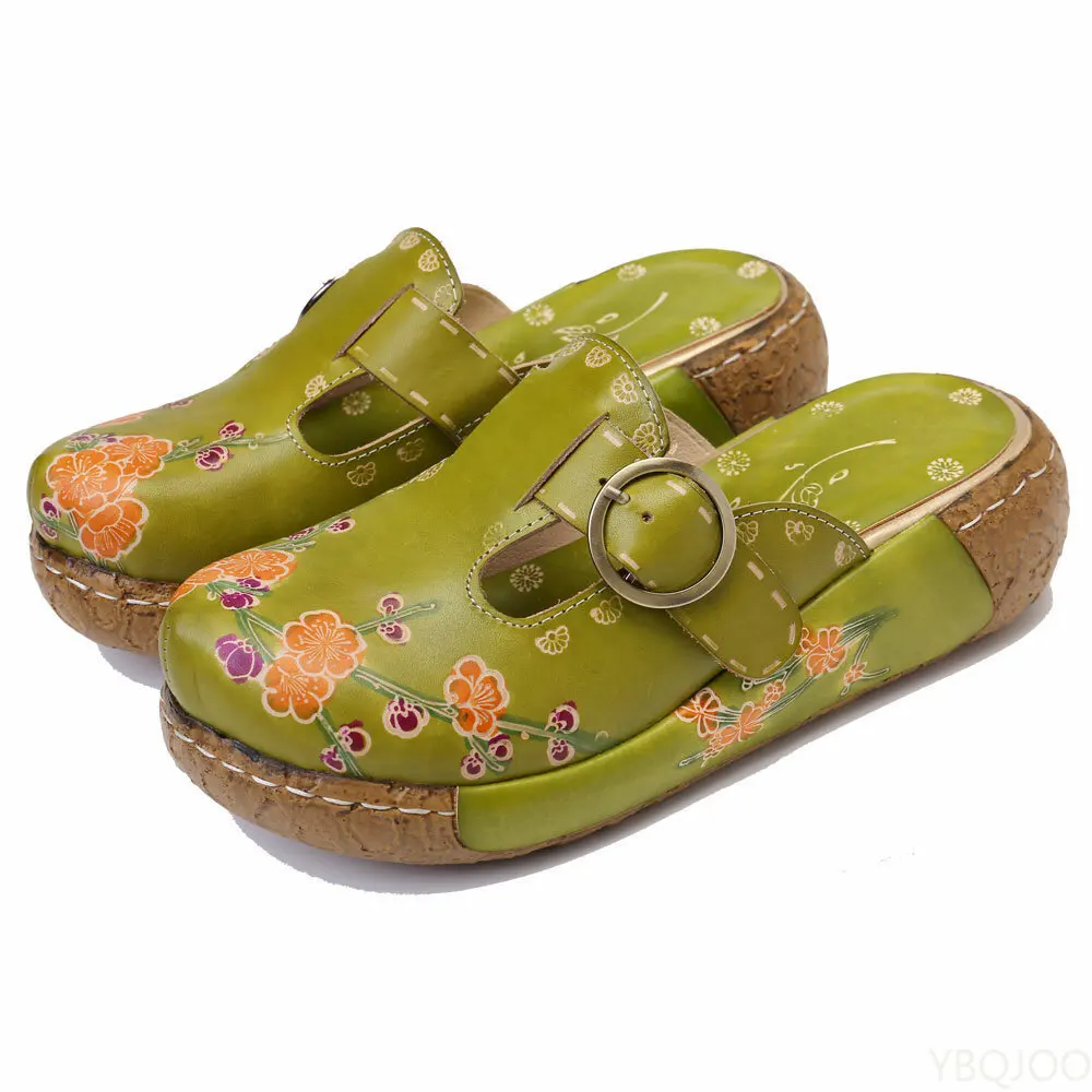 2022The Newr Shoes Flower Slippers Handmade Slides Flip Flop On The Platform 6 For Women Woman Slippers Plus Size