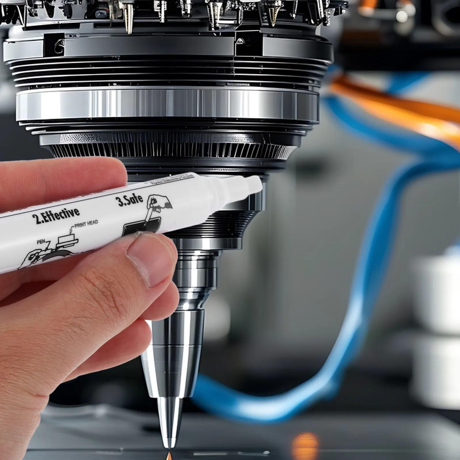 

5Pcs Thermal Printer Cleaning Pen Efficient Printhead Cleaner Pen Printer Cleaning Accessory Reliable Printhead Maintenance Tool