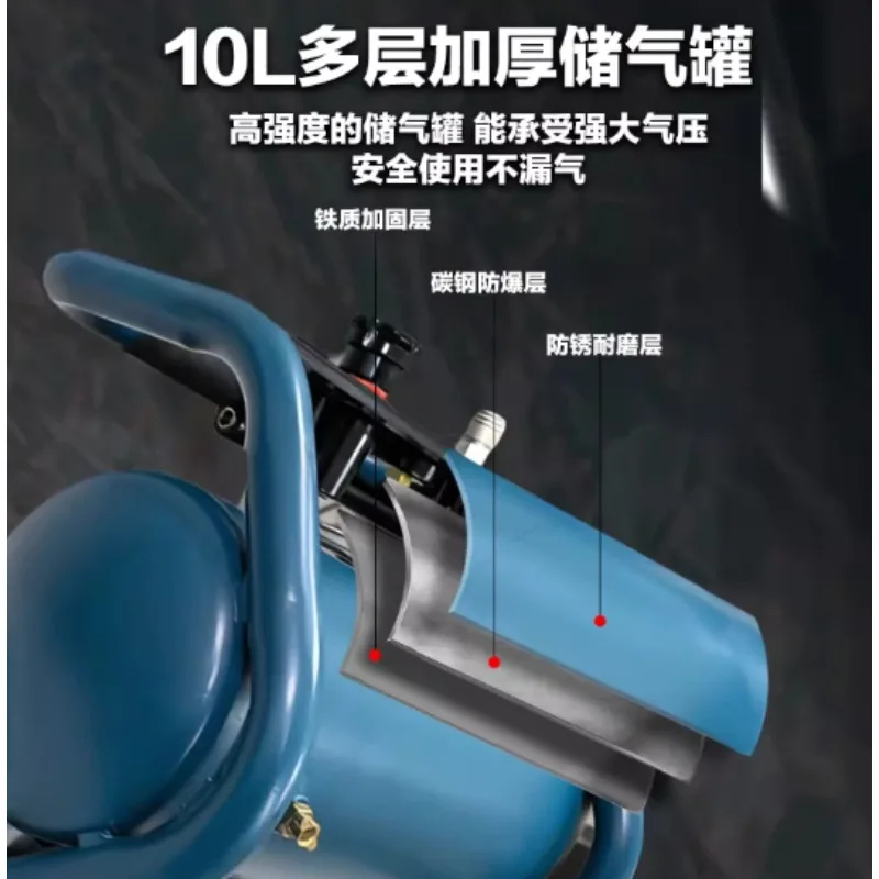 Small lithium battery brushless air compressor brushless portable high pressure air pump electric air pump for woodworking