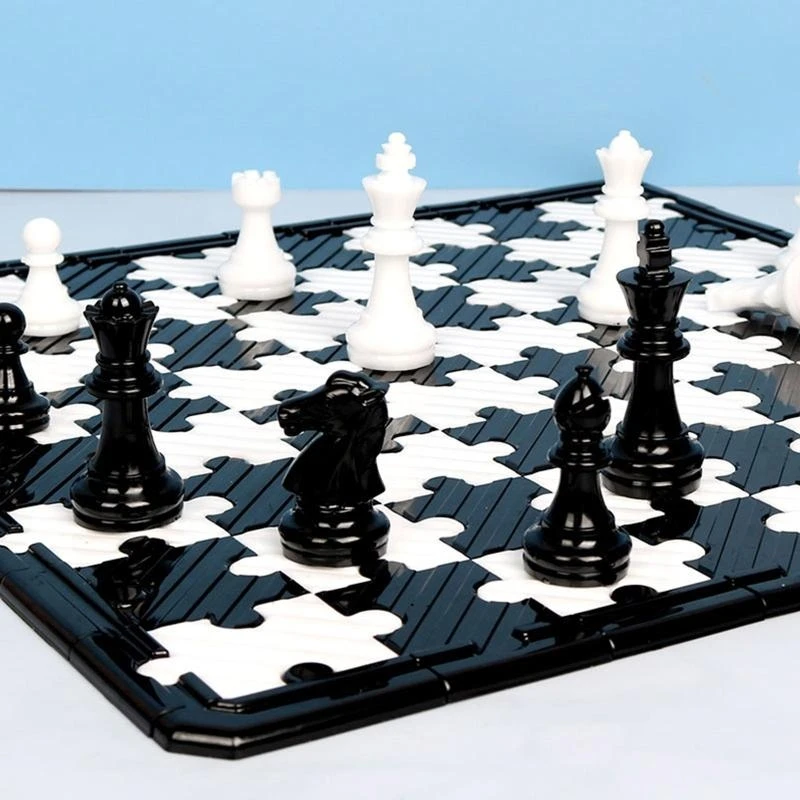 E21F 3D Chess Crystal Epoxy Casting Mold for Family Party Board Games Home Decoration